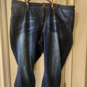 Royalty For Me WannaBettaButt? Dark Blue Jeans size 22W